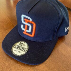 BRAND NEW New Era Golfer Snapback Hat Vintage Retro San Diego Padres